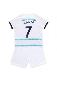 Chelsea Kante #7 Babyklær Borte Fotballdrakt til barn 2022-23 Korte ermer (+ Korte bukser)